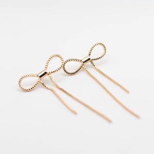 Large Bow Earrings, Statement Bow Earrings, Bow Stud Earrings, Coquette Bow Earrings, Long Bow Earrings, Coquette Studs, Silver Bow Jewelry