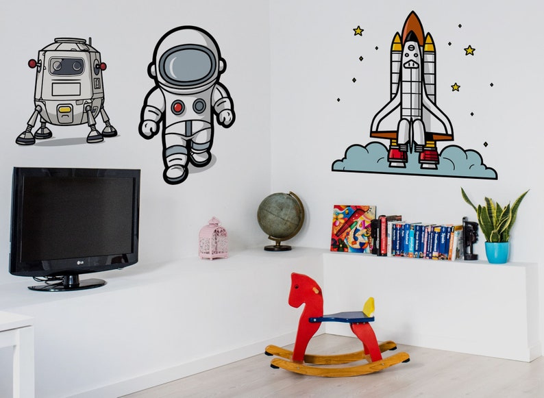 Space Rocket Svg Clipart Bundle Space Png Stickers - Etsy