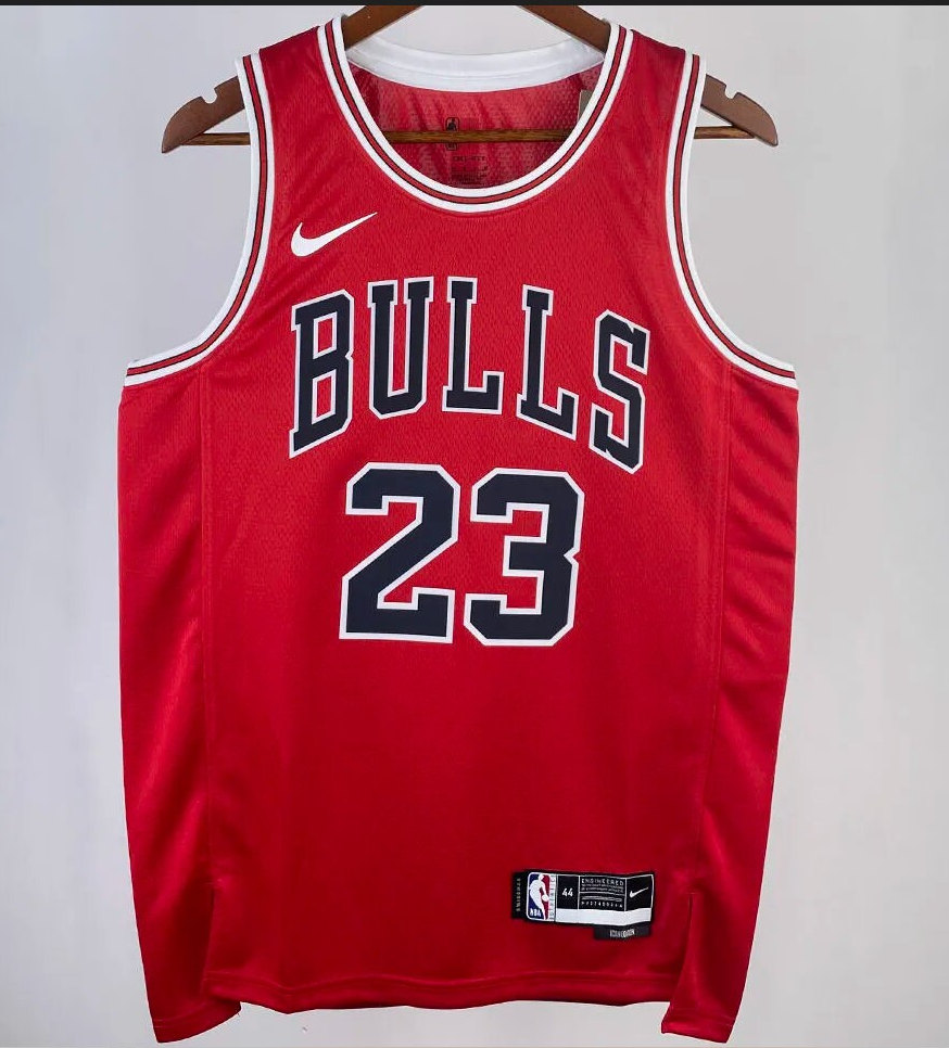 100% Authentic Michael Jordan Vintage Champion 95 96 Bulls Jersey 44 L pro  cut