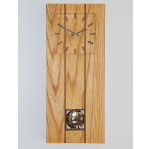 Pendulum Wall Clock in Ash and Black Walnut