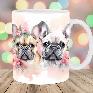 Mug Imprimé Chien Frenchie Mug Personnalisé Cadeau Cadeau Mug