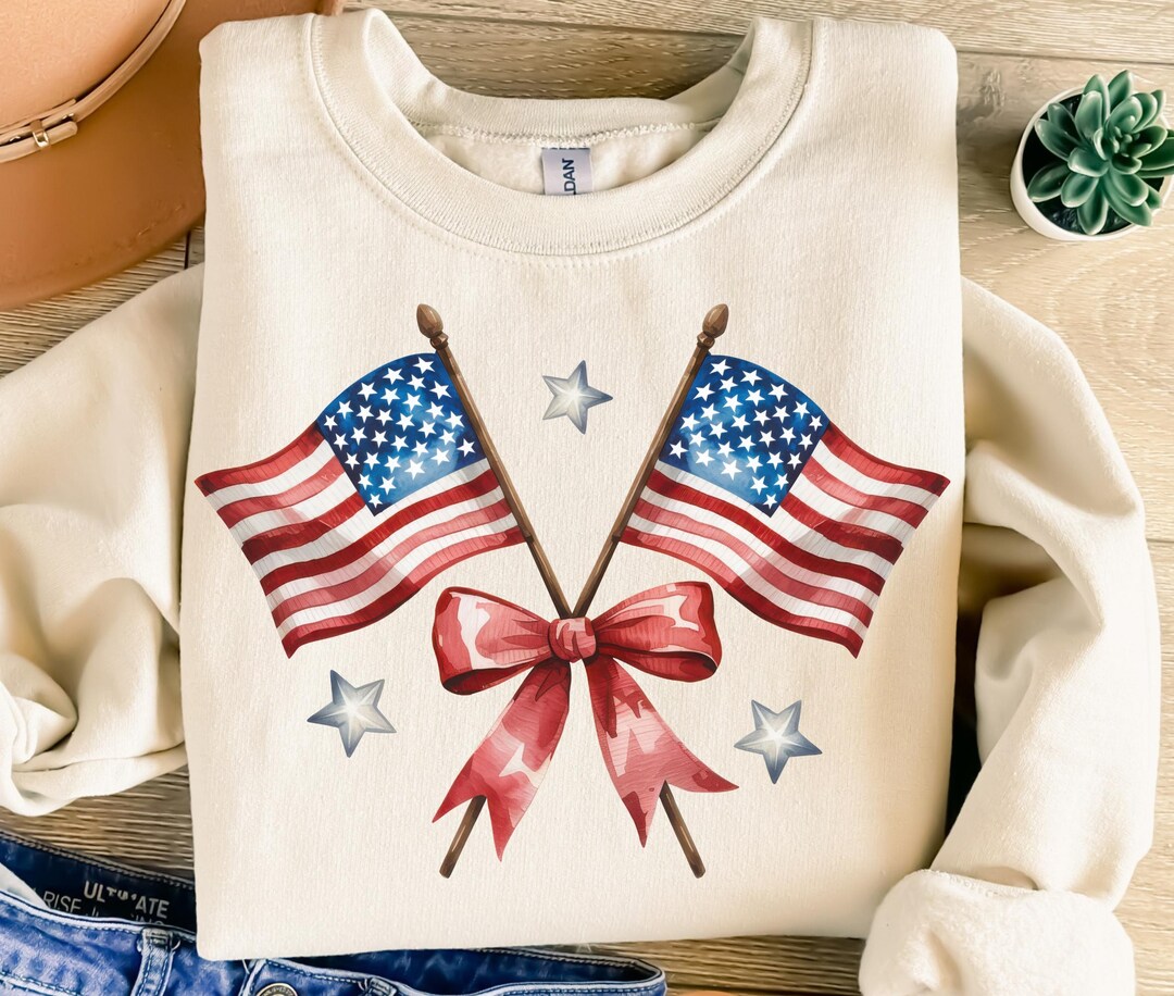 American Flag Png, Sublimation Design, Coquette Bow Png, 4th of July ...