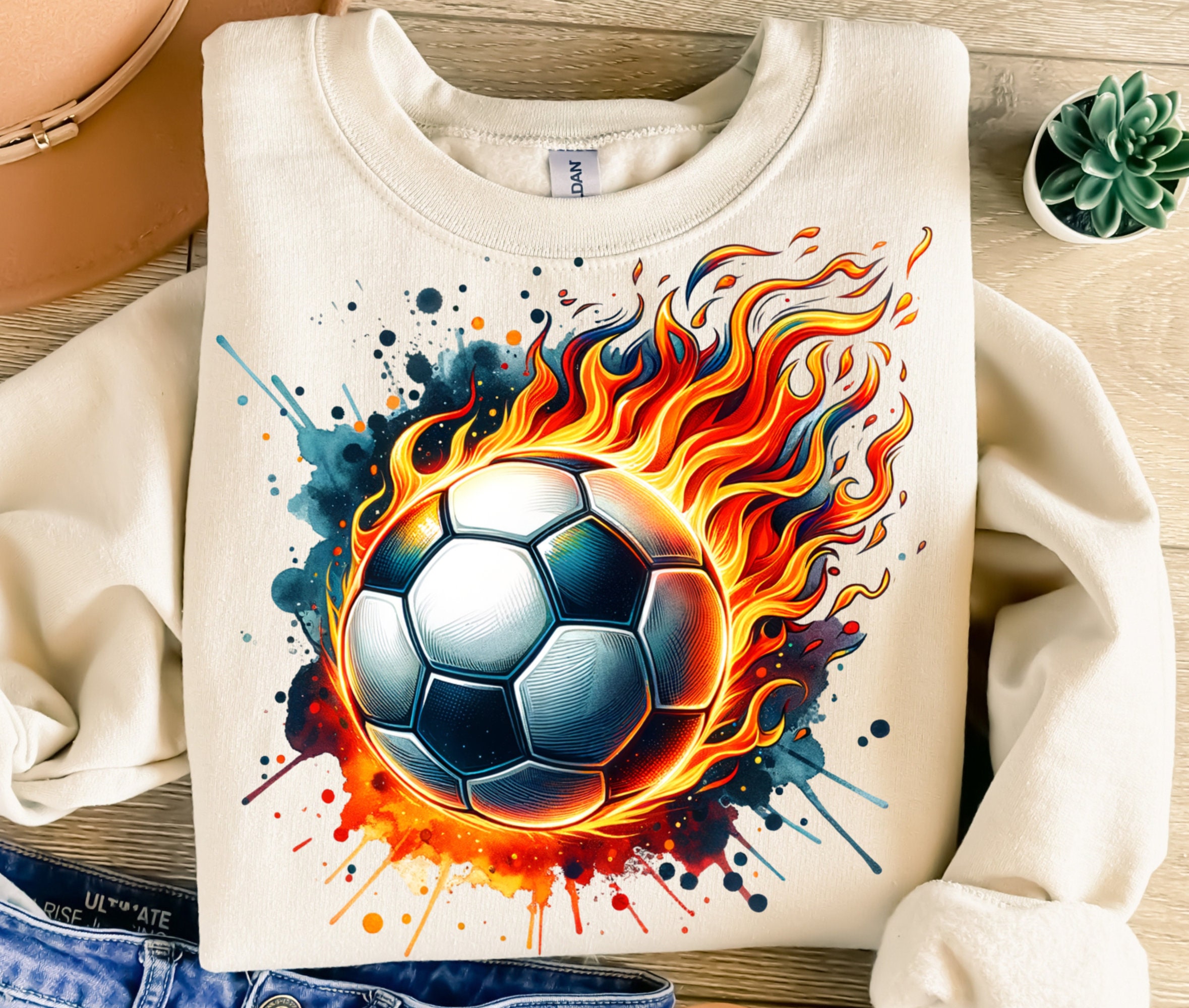 ウェア bott Flame Soccer Shirt Custom Black Soccer Uniform Jersey Yellow-Orange Dragon Flame