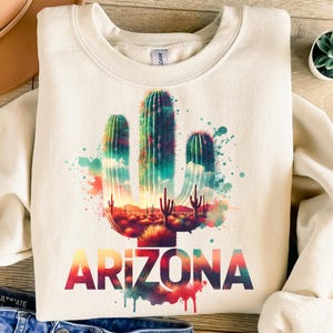Arizona Png, Sublimation Design, Cactus Png, Southwestern Png, America Png, Desert Png, T-Shirt Design, Instant Digital Download Png, DTF