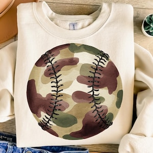 Camo Baseball Ball Png, Sublimation Design, Camouflage Png, Game Day Png, Sport Png, T-Shirt Design, Instant Digital Download Png, DTF