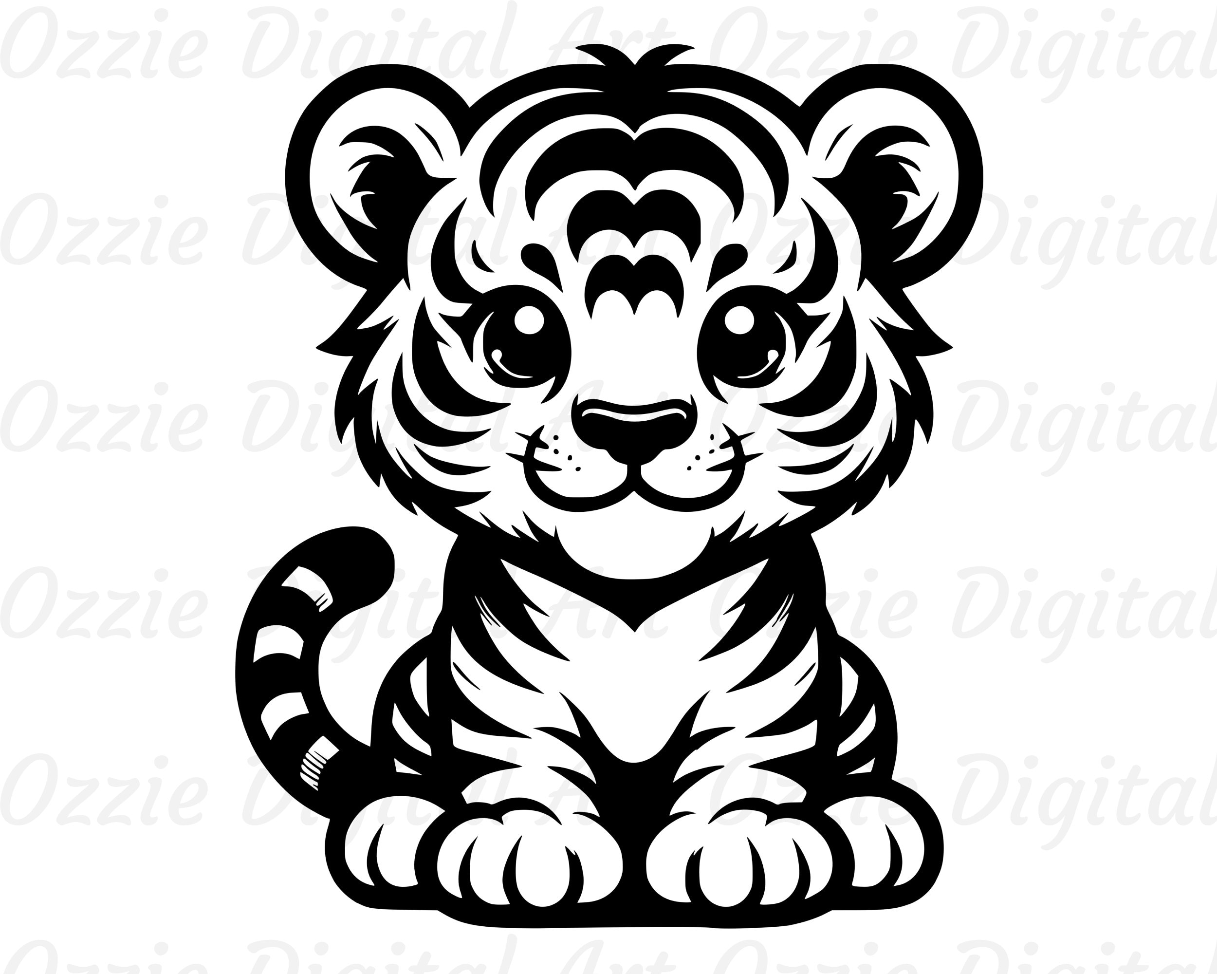 Archivos de tigre blanco - Etsy México, image size:2500x2000