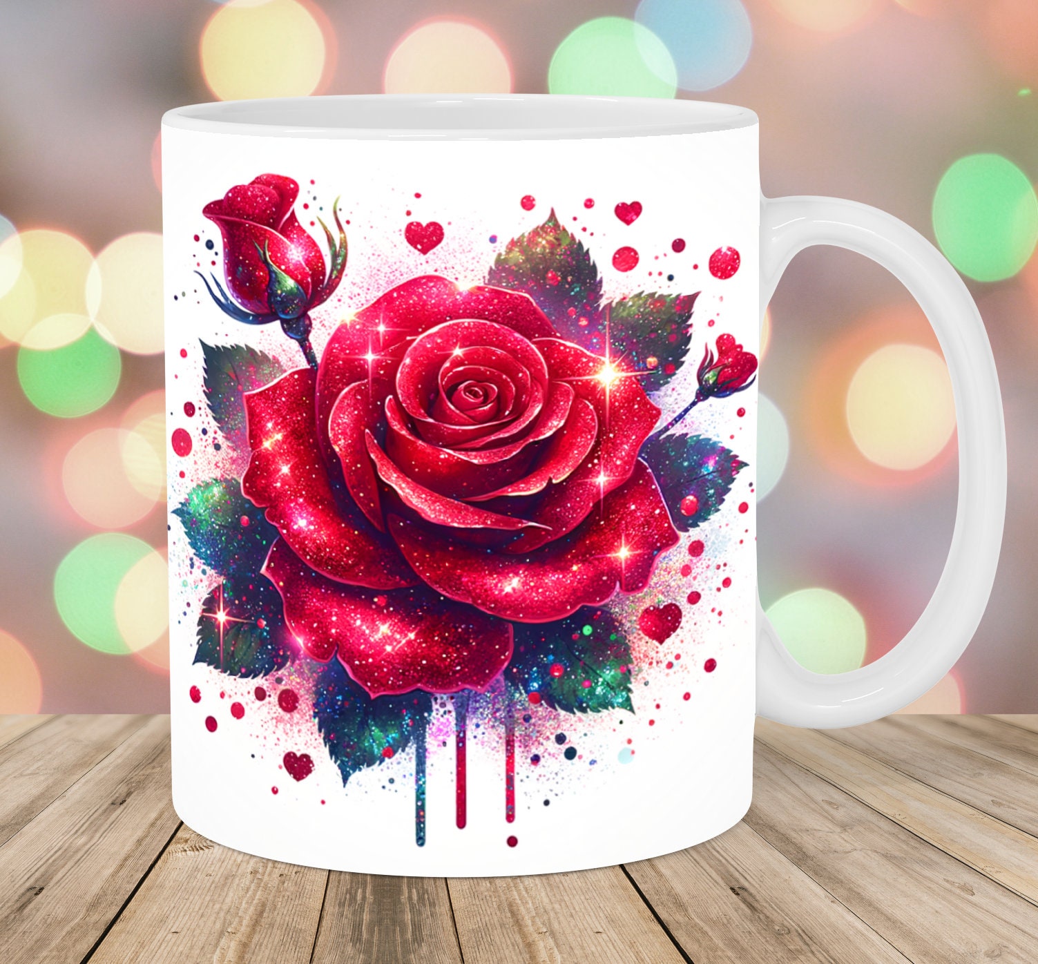 Roses Are Red True Crime Poetry Accent Coffee Mug, 11oz