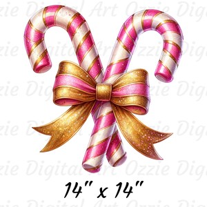Pink Glitter Candy Cane Png, Sublimation Design, Christmas Png ...