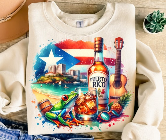 Puerto Rico Png, Sublimation Design, Summer Png, Vacation Png, Travel Png, Holiday Png, T-Shirt Design, Instant Digital Download Png, DTF