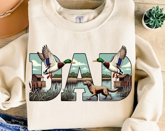 Dad Png, Sublimation Design, Hunting Season Png, Mallard Duck Hunt Png, Lake Life Png, Retro Png, T-Shirt Design, Instant Download Png, DTF