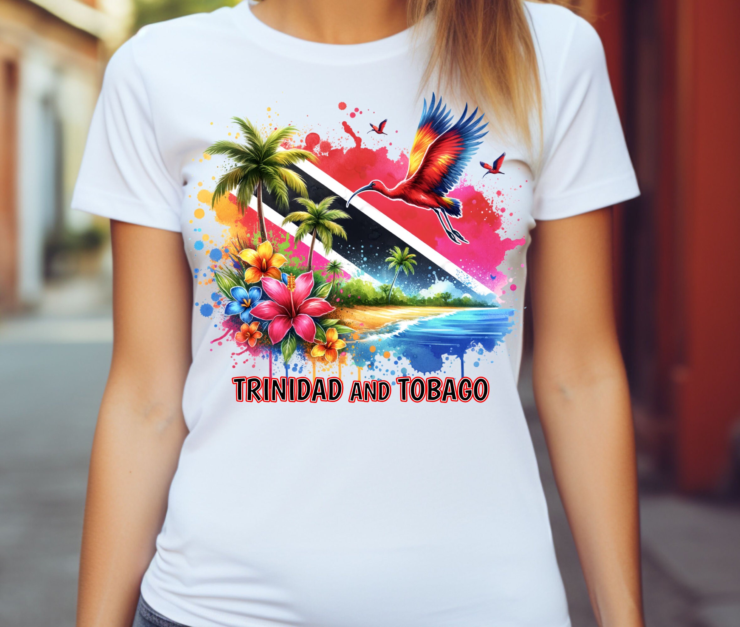 Trinidad and Tobago Tropical Vacation Shirt PNG for Sublimation - Etsy