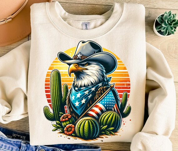 USA Eagle Png, Sublimation Design, American Flag Png, 4th of July - Main Image