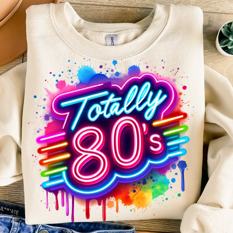 Retro 80s Neon Logo - Etsy