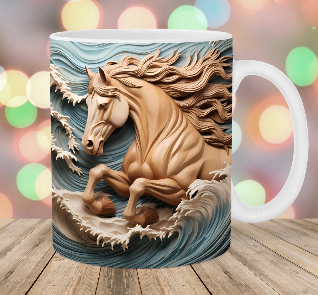 Taza Forma De Caballo Premium En Diseños únicos Y De Moda