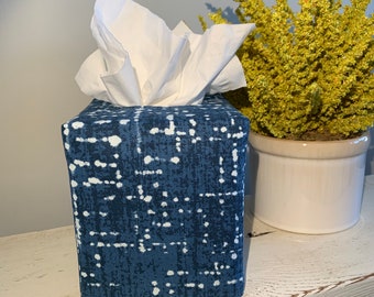 Square Fabric Tissue Box Cover, Decorative Cloth Tissue Cover, Home Decor, Upscale Bathroom Items, Fancy Kleenex Box, Housewarming Gift