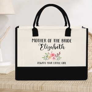 Mother Of The Bride Tote Bag, MOB Bag, Mother of the Bride Gift, Bridal Shower Gift, Gift for Mother Bride, Wedding Gift, Engagement Gift