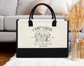 Custom Camp Bachelorette-draagtas, Camp Bach-draagtas, Lake Bachelorette Gifts Bag, Camping Bach-tassen, Camp Bachelorette Party Favor Bag