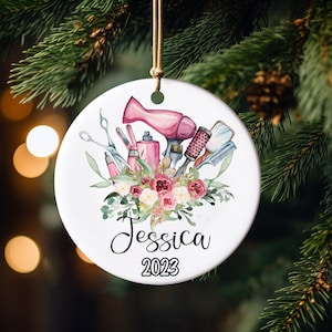 Hairdresser Christmas Ornament, Hairdresser Gift, Hair Stylist Gift, Hairstylist Gift, Custom Hairstylist Ornament,Hairdresser Xmas Keepsake