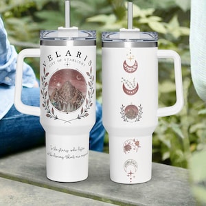 Gobelet Velaris ACOTAR 40 oz, Velaris City Of Starlight, gobelet The Night Court 40 oz, gobelet SJM Merch, tasse Court of Thorns and Roses 40 oz