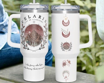 Velaris ACOTAR 40oz Tumbler, Velaris City Of Starlight, The Night Court 40oz Tumbler, SJM Merch Tumbler, Court of Thorns and Roses 40oz Cup