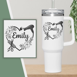 Hair Stylist 40oz Tumbler, Custom Hairdresser Tumbler 40 Ounces, Hair Stylist Gift, Hairdresser Gift, Beauty School Gift, Gift Hairdresser