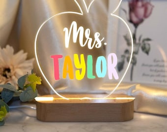 Geschenken leraar Gepersonaliseerd, aangepast teken leraar, cadeau leraar waardering, bord leraar bureau, naambordje leraar voor bureau, cadeau voor leraar