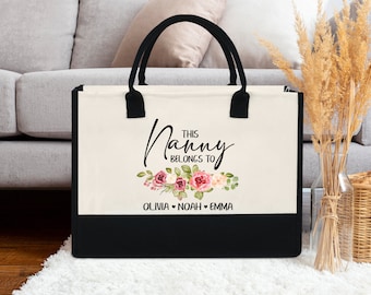 Mothers Day Bag | This Nanny Belongs To Custom Bag | Custom Nan Tote Bag | Personalized Gift For Nans | Mothers Day Gift | Presents For Nan