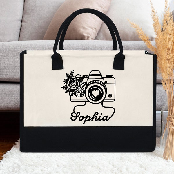 Bolso de mano de fotógrafo personalizado / La vida es como una bolsa de cámara / Bolso de mano de fotógrafo personalizado / Regalos de fotografía / Arte de fotografía