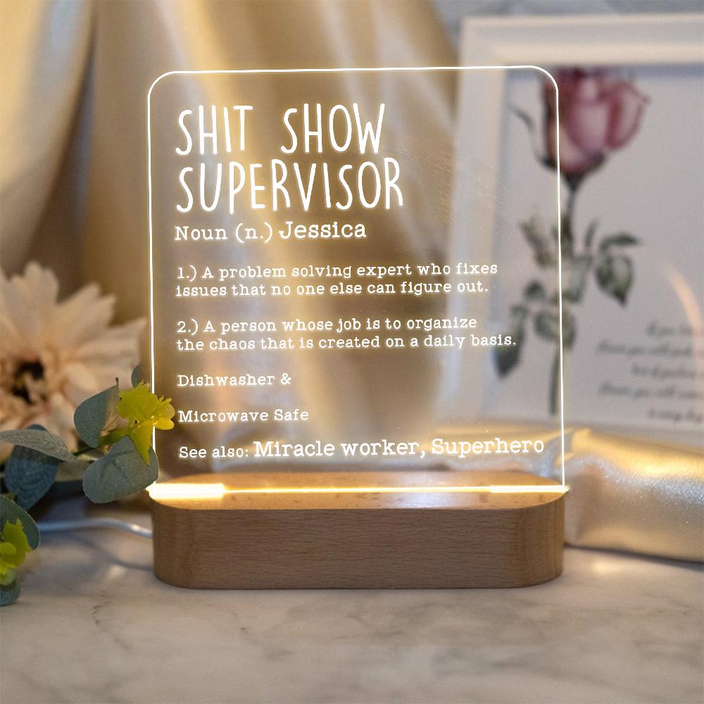 ‘Shit Show Supervisor’ Make-up Tasche – Lustige Geschenkidee Für Boss Ladies, Team Oder Freundinnen