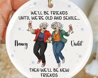 Gepersonaliseerd sieraad beste vriend, sieraad besties, vriendschapsornament, beste vriend cadeau, aangepaste vriend cadeau, BFF cadeau, cadeau voor haar