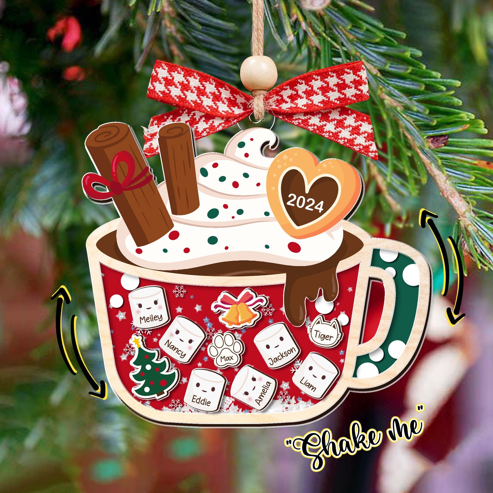 Personalized 2024 Hot Cocoa & Marshmallow Family