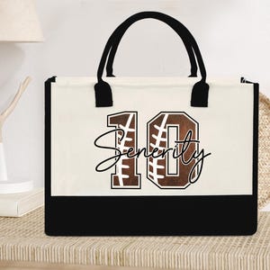Fußball Mutter Tasche, Fußball Geschenk für sie, Sport Tragetasche für Mama, süße Tragetasche, Geschenk für Frau, personalisierte Fußball Tasche, Team-Manager Geschenk