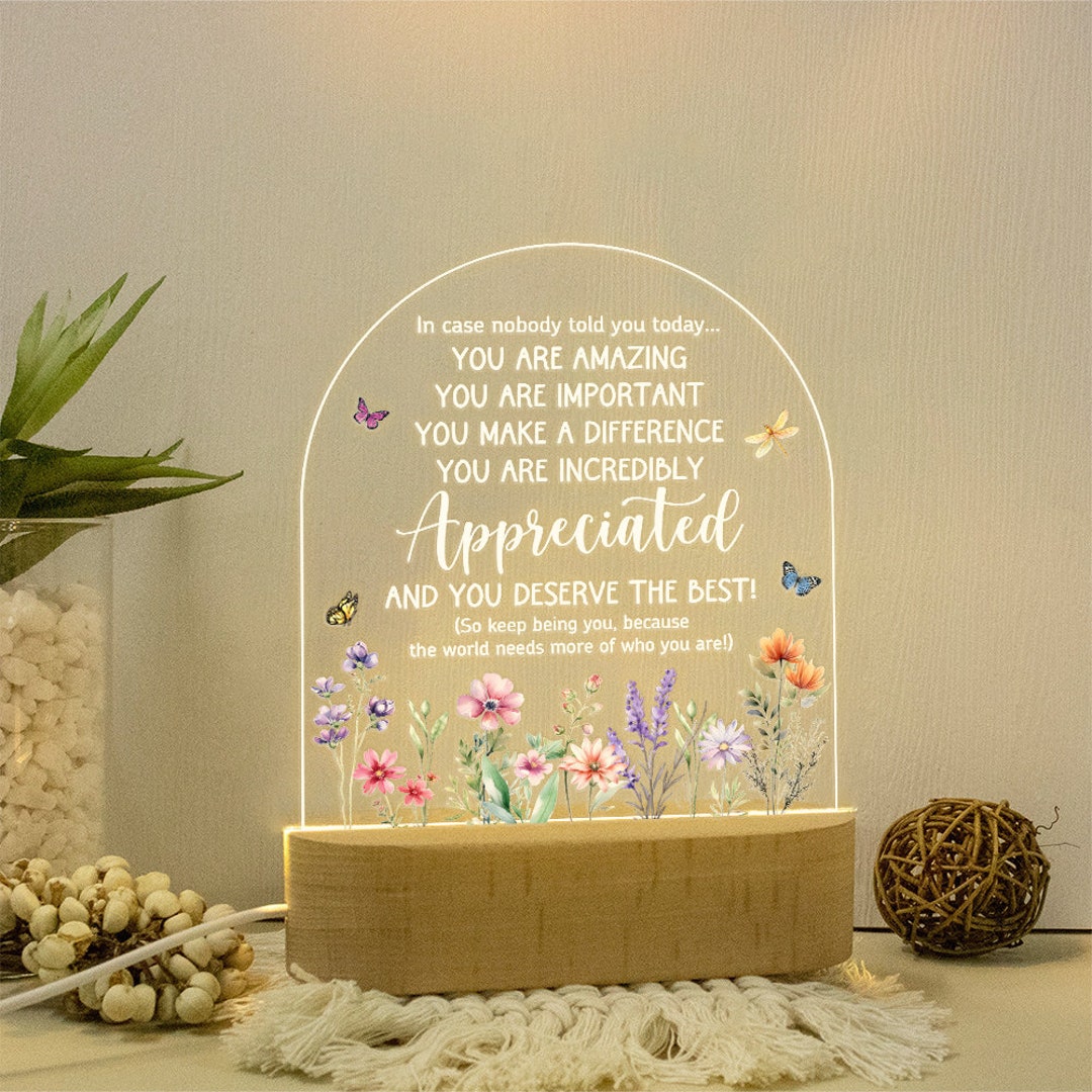 You Are Incredibly Appreciated, Affirmations Sign, in Case No One Told ...