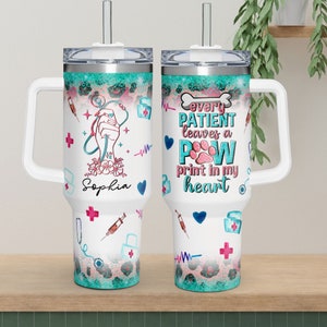 Personalisierte Tierarzt-Tech-Becher 40 Unzen, Vet-Tech-Becher, benutzerdefiniertes Vet-Tech-Geschenk, Geschenk für Tierarzt, Abschlussgeschenk für Tierarzt-Schüler