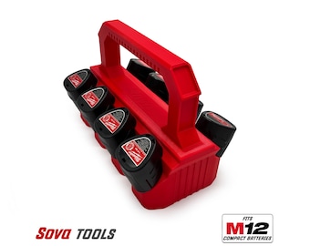 Battery Carrier for Milwaukee M12 "CP" Batteries