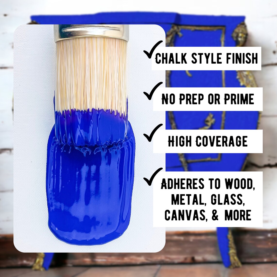 32oz Chalk Mineral Paint- Cobalt Blue main image 0