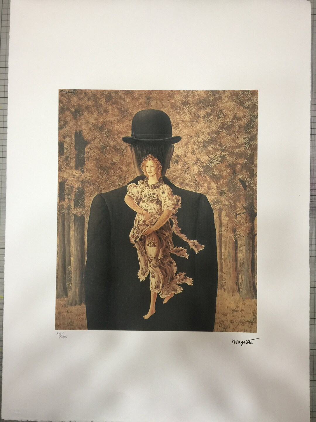 Lithographie Signée René Magritte - Météo Améliorée - Certificat SPADEM Paris
