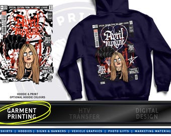 Avril Lavigne Hoodie | Grunge Skater Vibe : Early 2000s Alt Fans | Signature Graphic | Unisex Fit & Custom Colours | Great Streetwear Gift