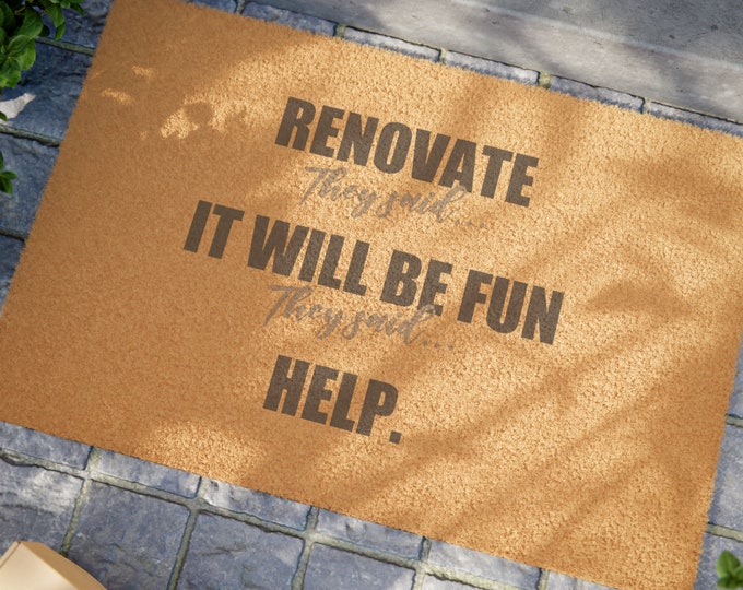 Renovation Gift | Doormat | Flippers | DIY | Home reno | Building |