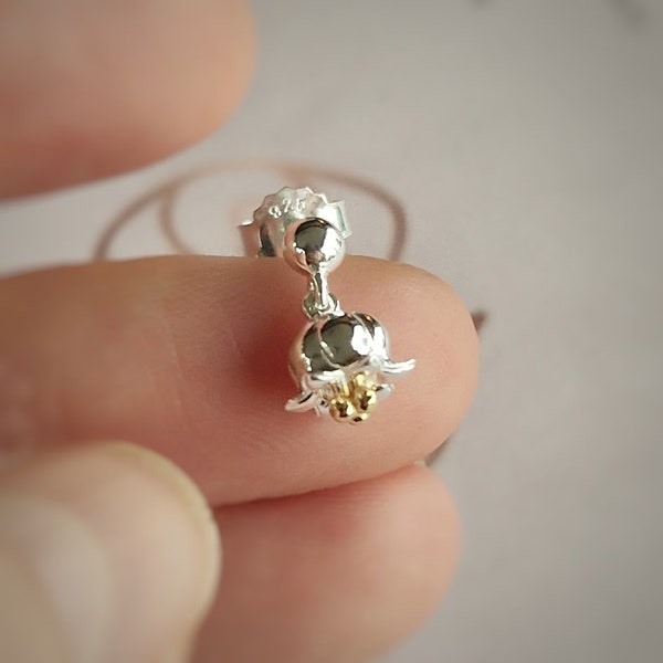 Boucles d'oreilles pendantes en argent sterling muguet, anniversaire de mai, boucles d'oreilles florales