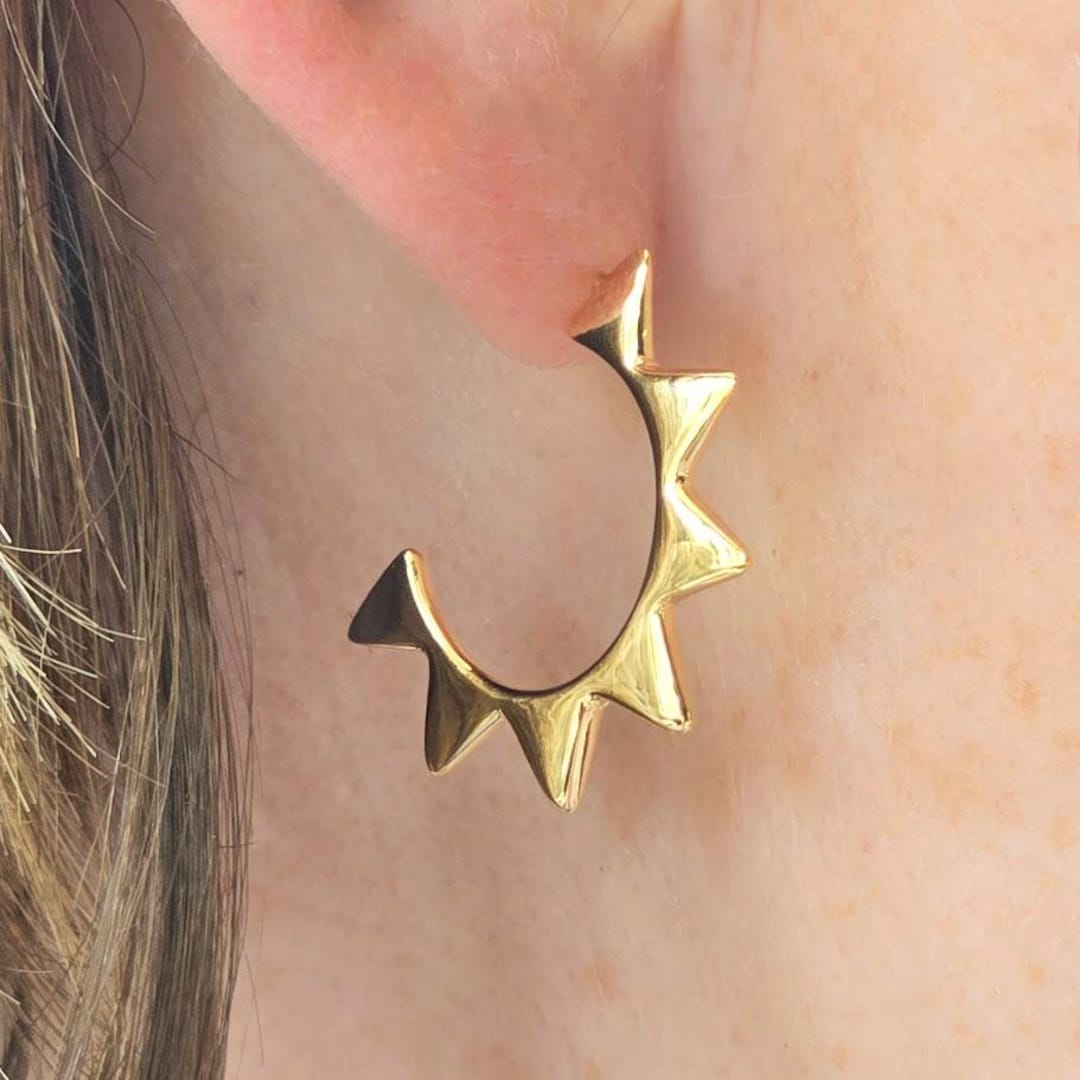 Storm Sculpted Hoop Earrings