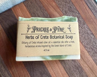 Herbs of Crete | Dittany of Crete Infused Soap | Handmade | Cold Process | All Natural
