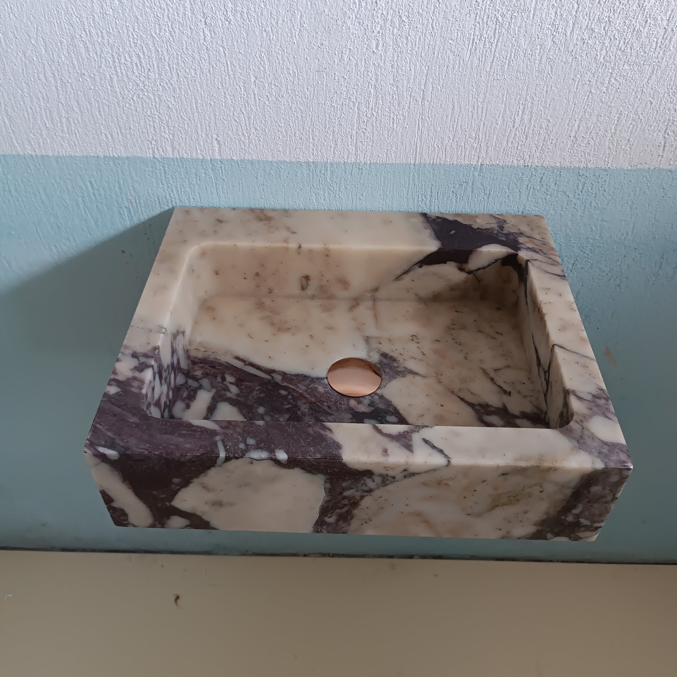 Stone Sink Wall Mount Small Marble Sink Stone Bathroom - Etsy