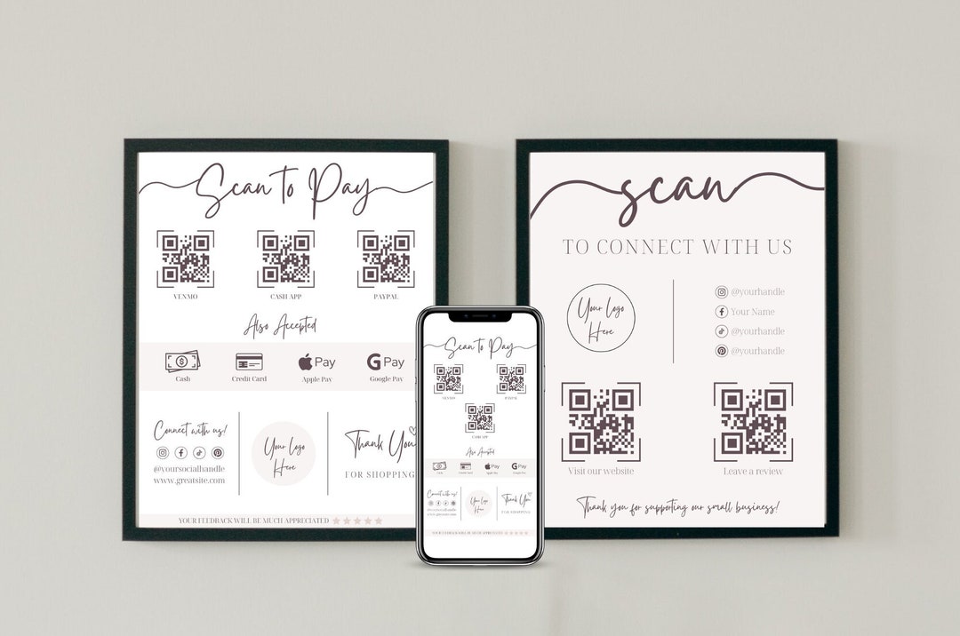 Small Business Sign Templates Scan To Pay Canva Template Etsy small-business-sign-templates-scan-to-pay-canva-template-etsy