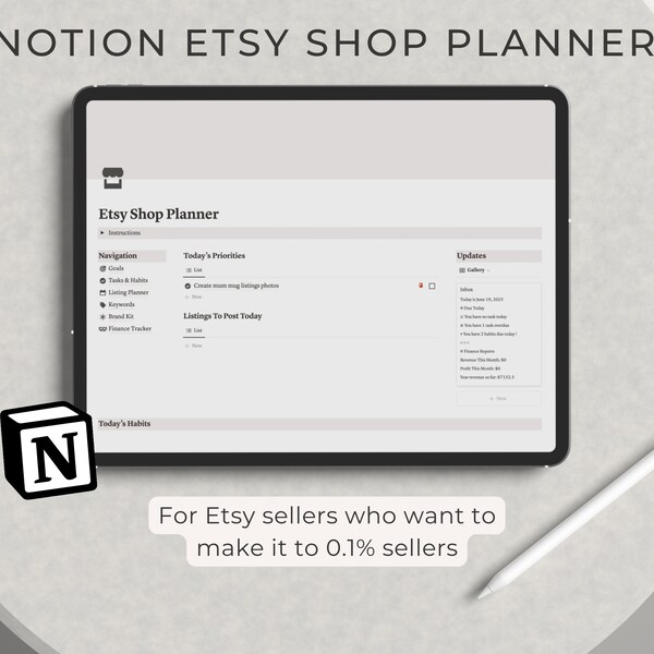 Shop Manager Dashboard Etsy
