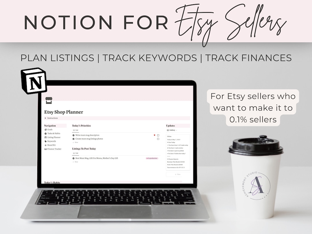 Notion Template for Etsy Sellers Etsy Notion Planner Esty Etsy Notion Template for Etsy Sellers Etsy Notion Planner Esty Etsy