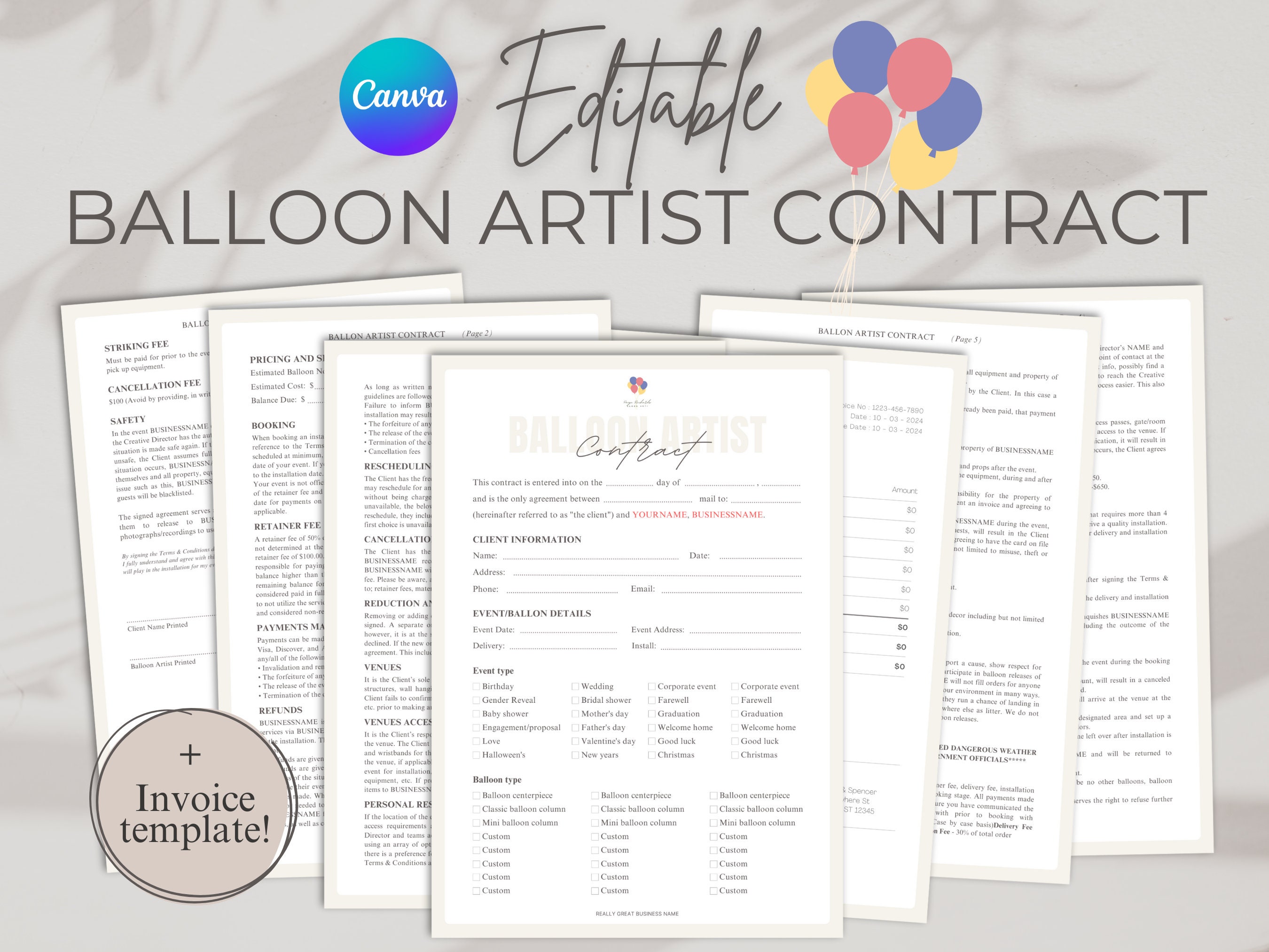 professional-balloon-stylist-contract-template-balloon-decorations