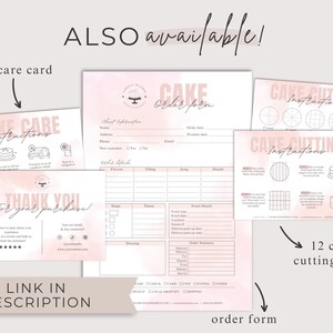 Cake Order Form, Bakery Order Form Template, Order Forms, Bakey ...