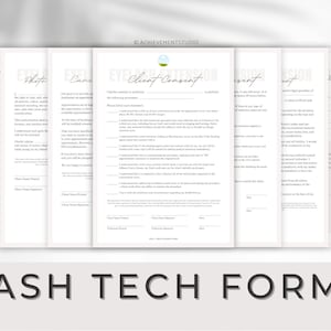 Eyelash Extensions Forms Template, Lash Tech Consent Form, Editable Lash Consent Templates, Lash Tech Consultation Form, Eyelash Extensions
