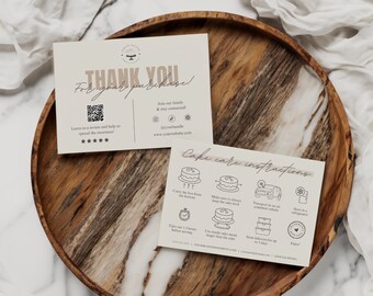 Cake Care Card, Bakery Care Instructions, Wedding Cake Printable Care Guide, Custom Package Insert, Editable Canva Template